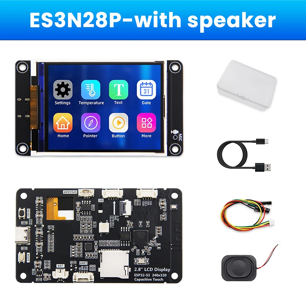 ESP32-S3 Entwicklungsboard mit 2,8-Zoll-Touchscreen Dual Core Prozessor WIFI Bluetooth Smart Display Modul