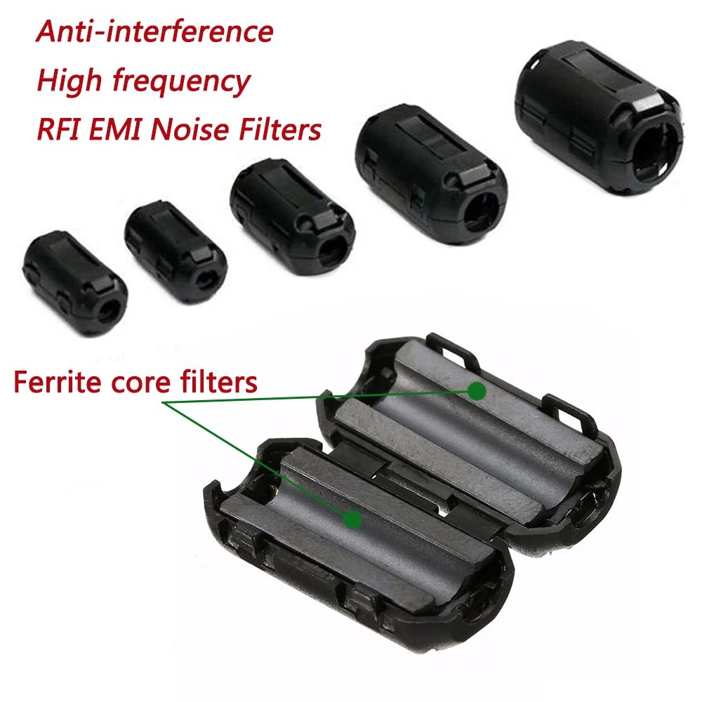 Clip-On Ferrit Ring Core Noise Suppressor Für EMI RFI Clip (4 Stück) – Bild 2