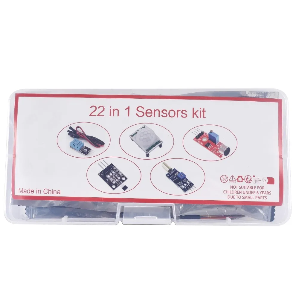 22-in-1-Sensormodul-Kit geeignet für Robotersensoren, 22-in-1-Lern-Starter-Kit