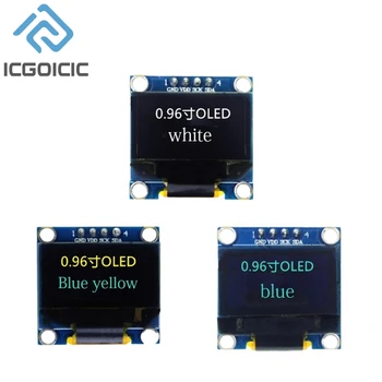 0,96 Zoll OLED-Anzeigemodul 128 x 64 Pixel I2C SSD1306 leuchtende OLED-Bildschirmplatine kompatibel