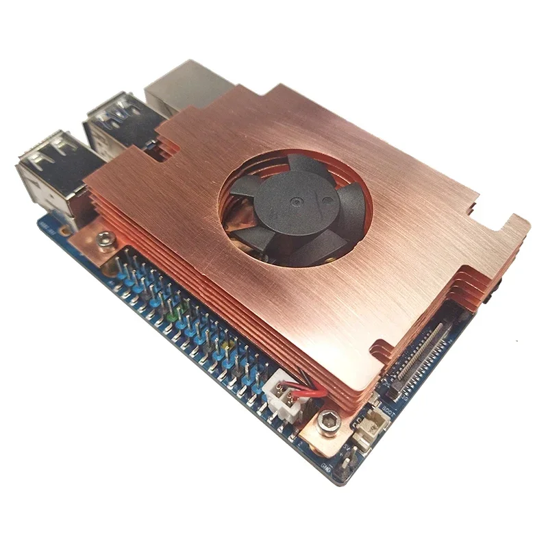 Orange Pi 5 Max/5 Ultra-Kupfergehäuse mit Lüfter, aktiver Kühler – Bild 6