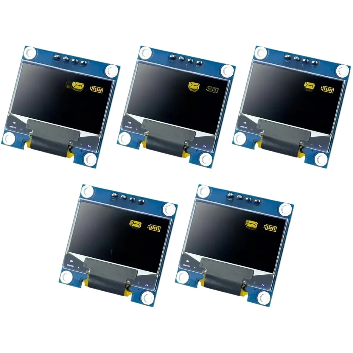 0,96 Zoll OLED-Displaymodul I2C IIC 128x64 SS-D-1306 3,3V-5V Blau Gelb – Bild 3