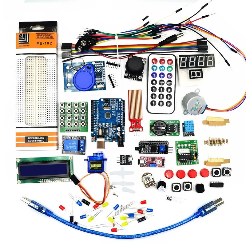 RFID-Starterkit für Arduino UNO R3, verbesserte Version, Lernset mit Einzelhandelsverpackung