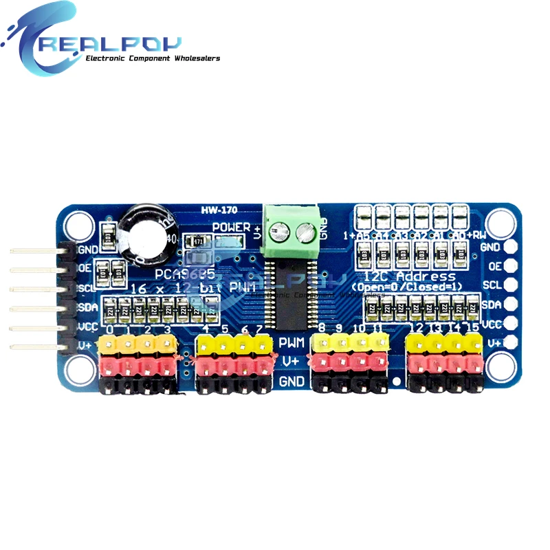 PCA9685PW 16-Kanal 12-Bit PWM Servo-Treiber mit I2C-Schnittstelle – Bild 5