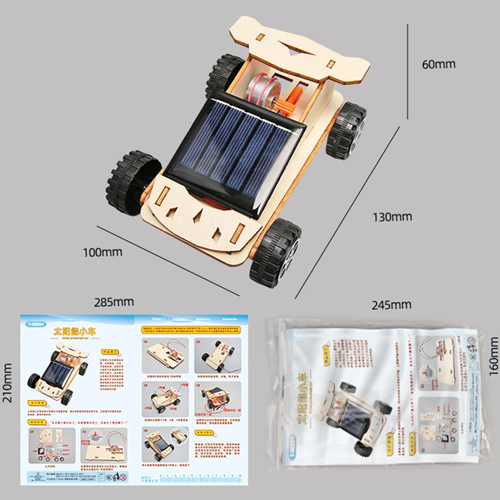Montieren Sie Solar-DIY-Automotor-Roboter-Kit, Erfindungen, Motor – Bild 2