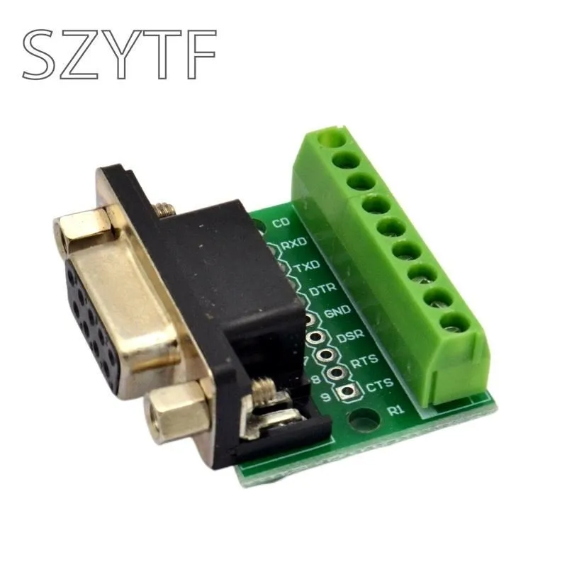 DB9 Männliche und Weibliche Stecker Adapter Schraube Terminal 9-Pin – Bild 2