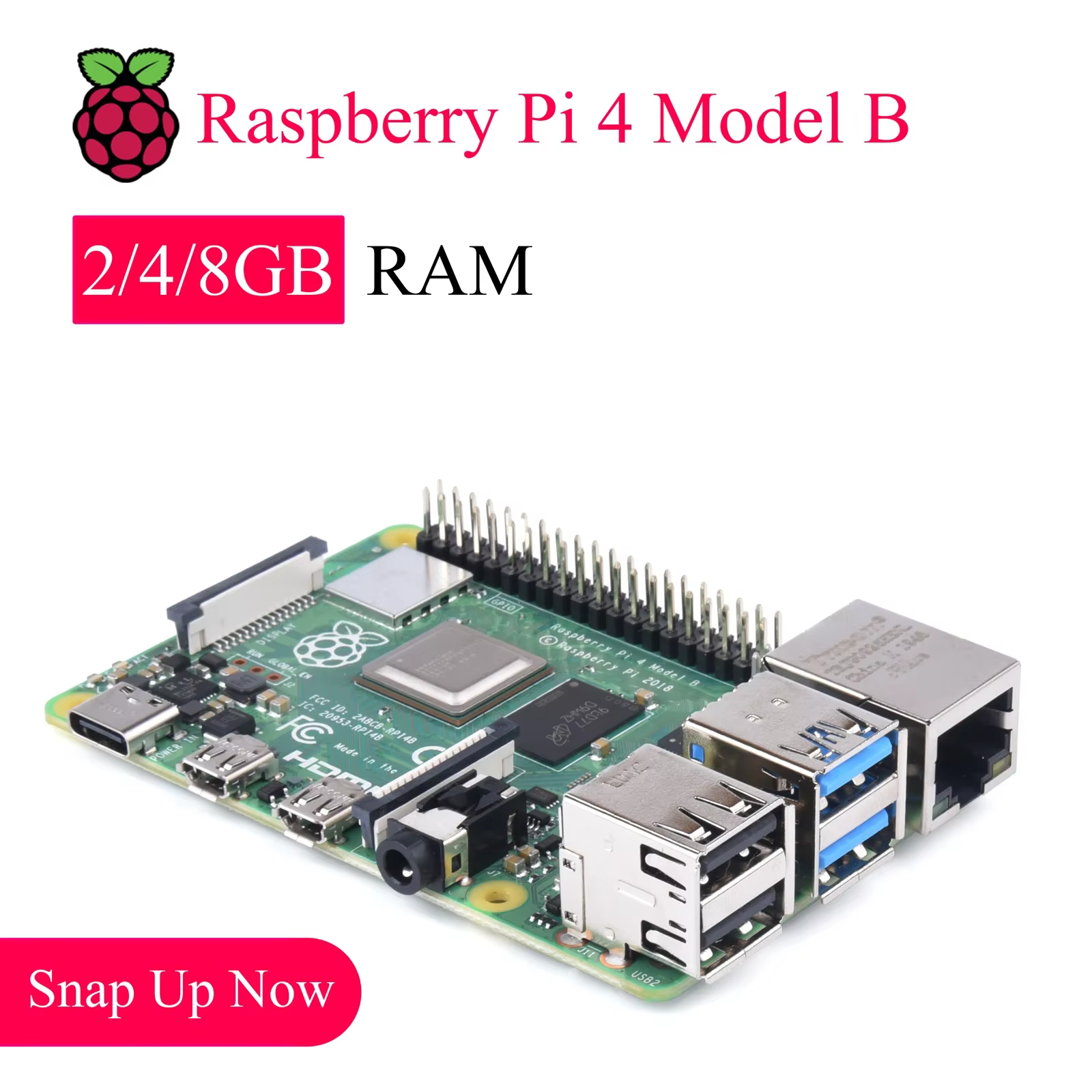 Raspberry Pi 5 4B 3B+ 3B Entwicklungsboard RAM 2G 4G 8G 16G Broadcom 4 Core CPU für DIY Bildung Zuhause