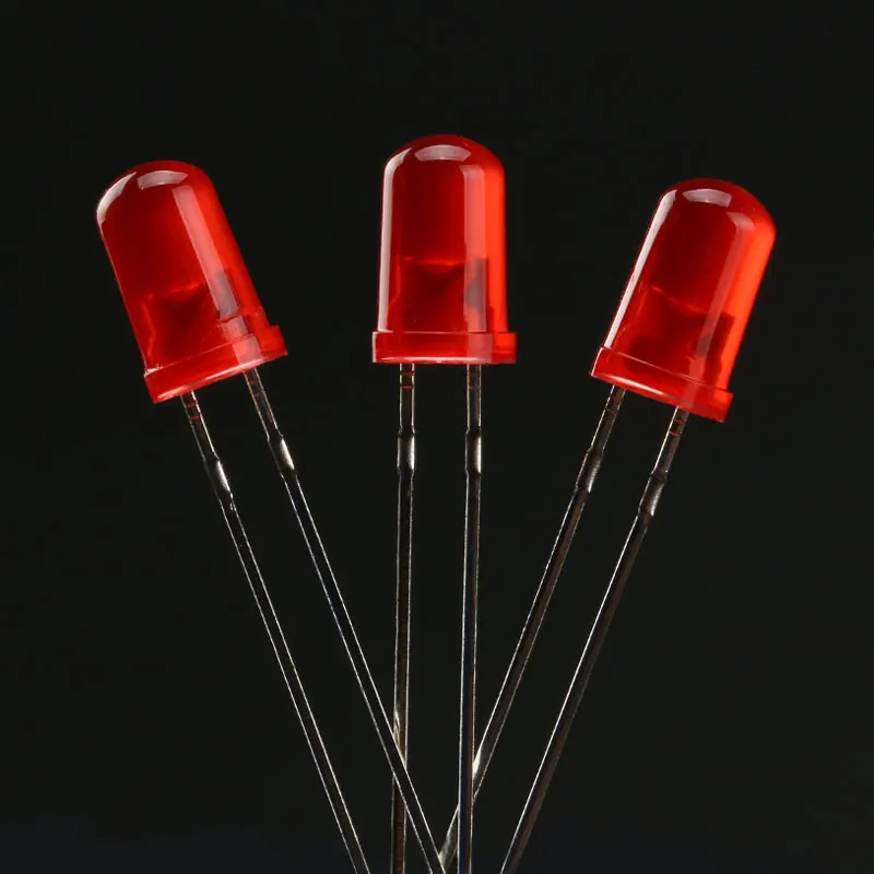 5 Farben F3 3MM Runde LED-Sortiment-Kollektion Ultra Helle Diffuse Grün/Gelb/Blau/Weiß/Rot (100 Stück)