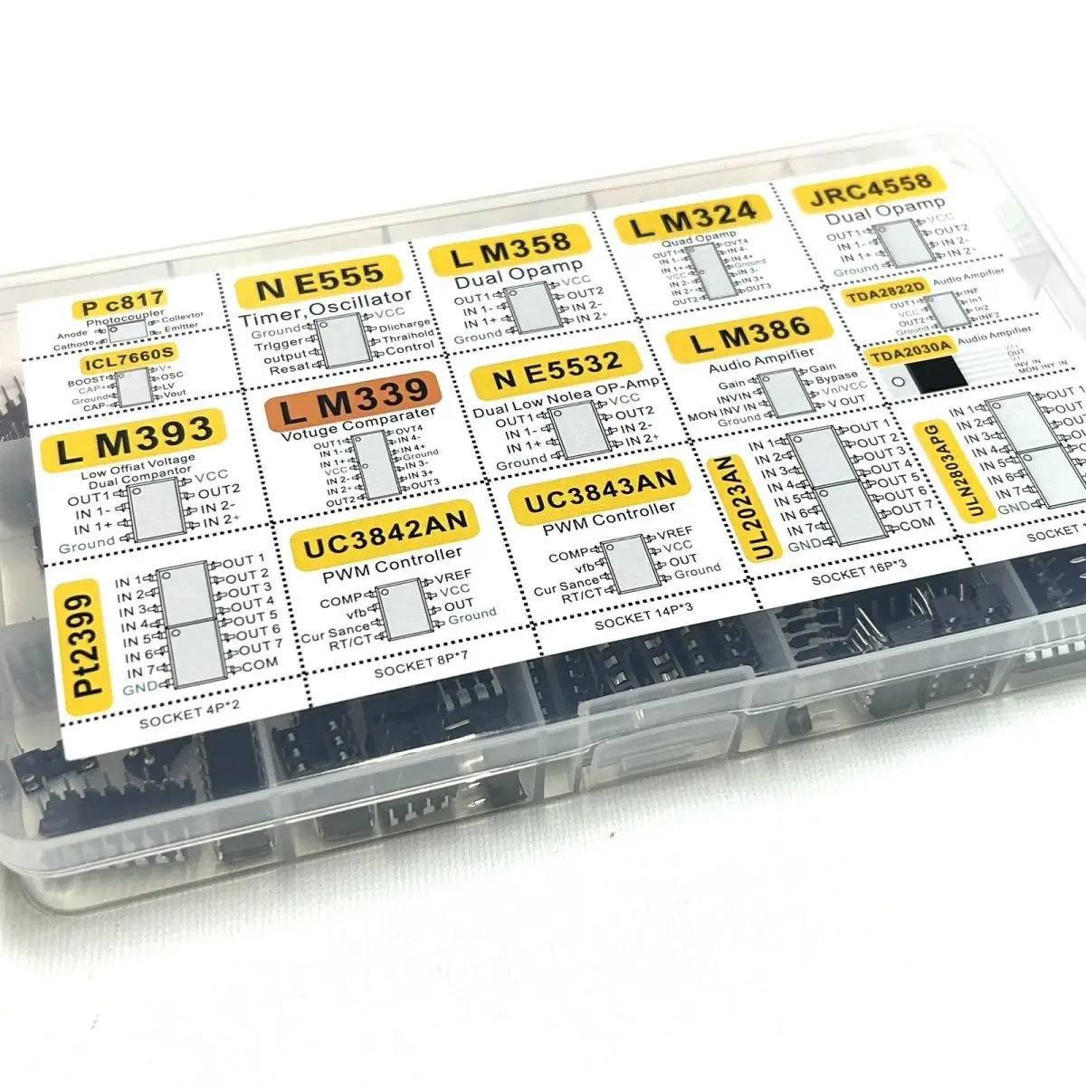 Sortiment IC-Chip-Kit Operationsverstärker Oszillator (150 Stück) – Bild 2