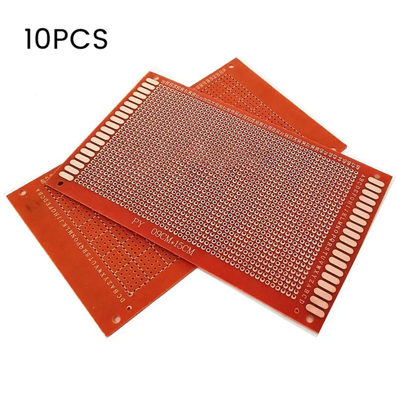 FULL-10PCS 9X15cm Einseitig Prototyp PCB Universal Board Circuit Board Experimentelle Bakelit Kupfer Platte