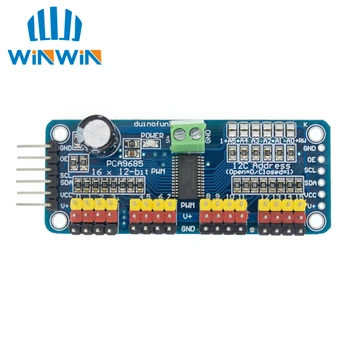 PCA9685 16 Kanal 12-Bit PWM Servomotor Treiber I2C Modul Roboter