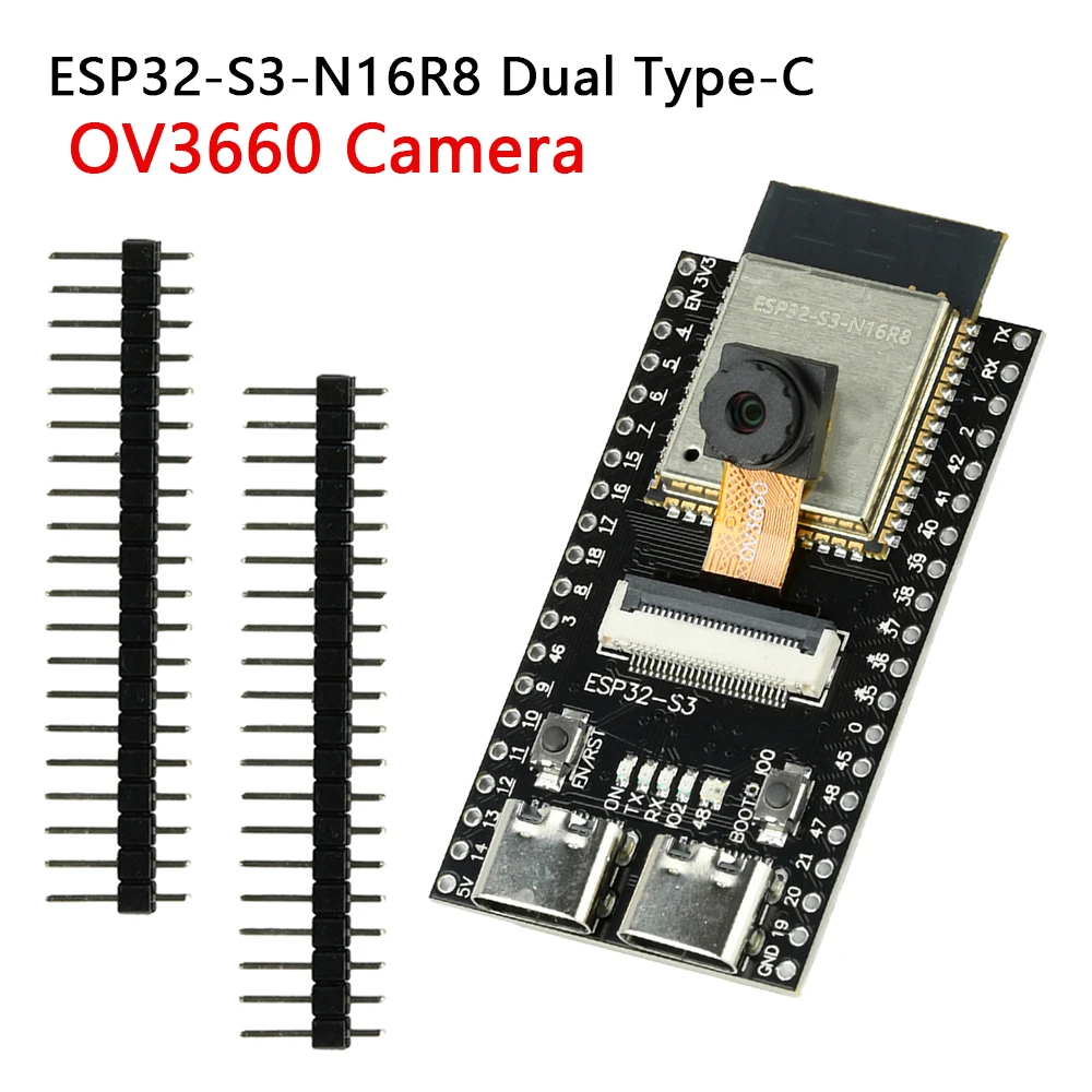 ESP32-S3-N16R8 Dual Type-C OV3660 Kamera ESP32-S3 CAM Entwicklungsboard WiFi/Bluetooth Modul OV5640/OV2640