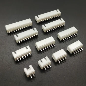 2P-12P XH2.54 Gerader Stiftleistenstecker, 2,54mm Buchsenstecker, 11 verschiedene Typen (50 Stück)
