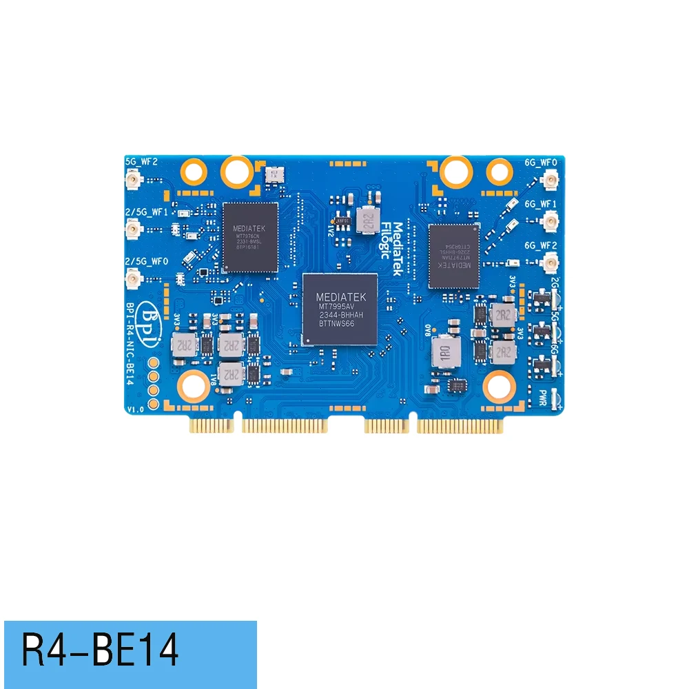 Banana Pi BPI-R4-NIC-BE14 WiFi 7 Modul MediaTek MT7995AV Chipsatz – Bild 5