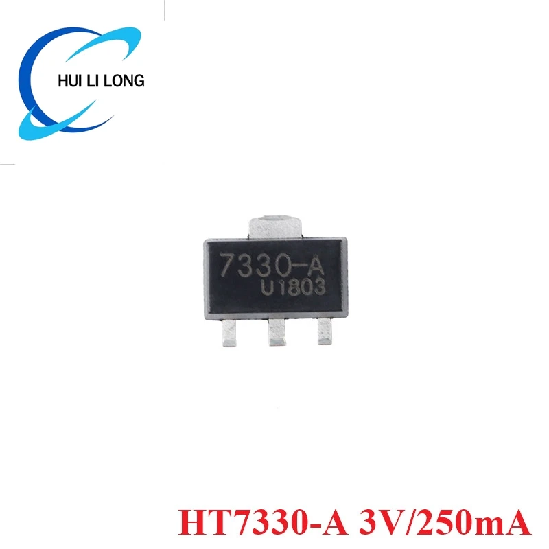 Ht7330 ht7333 ht7350 HT7350-A HT7333-A HT7330-A sot-89 sot89 3v/3,3 v/5v 250ma low dropout linear (10 Stück)