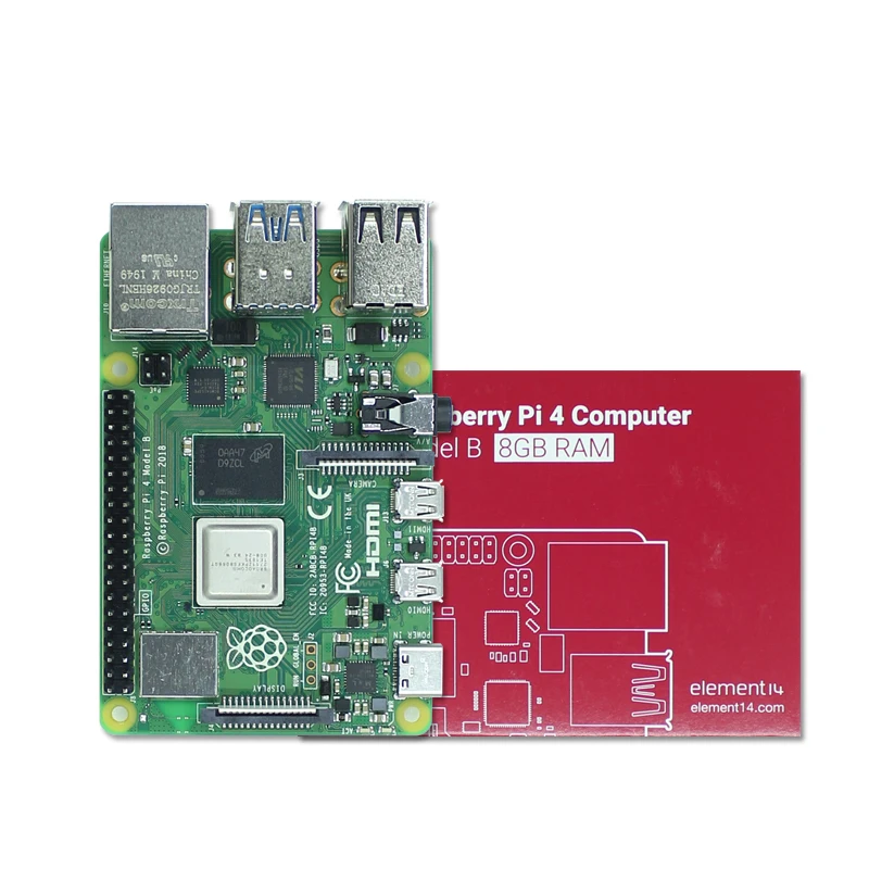 Raspberry Pi 4. Generation Modell B RaspberryPi4 4B 8GB Entwicklungsboard Programmierung AI Starter Kit Python