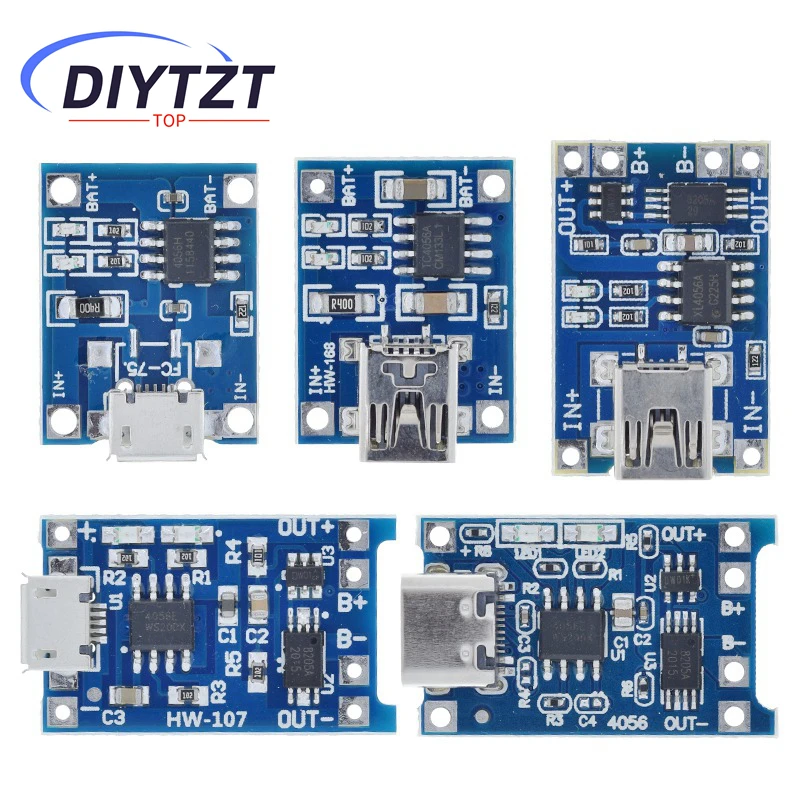 Micro USB 5 V 1A 18650 TP4056 Lithium-Batterie-ladegerät Modul – Bild 6