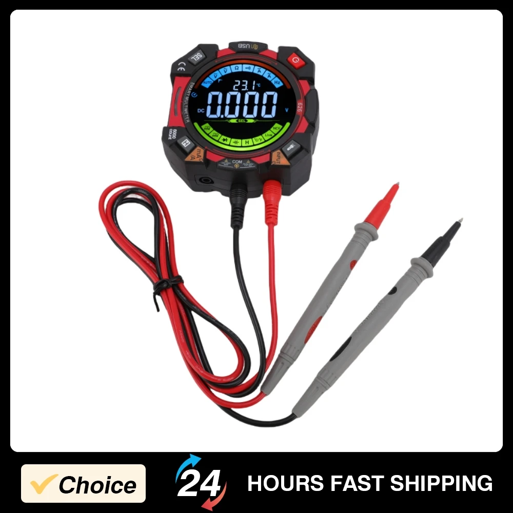 Digitalmultimeter 6000 Counts NCV-Spannungsprüfer mit VA-LCD-Datenhaltung mit Hintergrundbeleuchtung