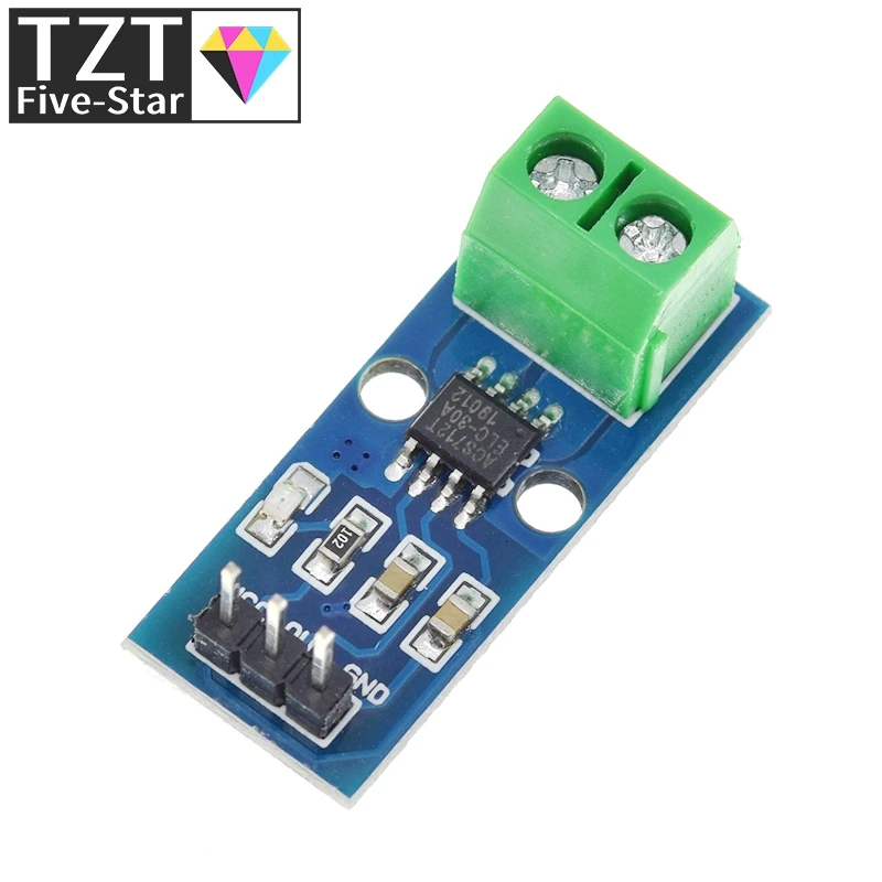 GREATZT 1/2/5PCS ACS712 5A 20A 30A Range Hall Strom Sensor Modul – Bild 5