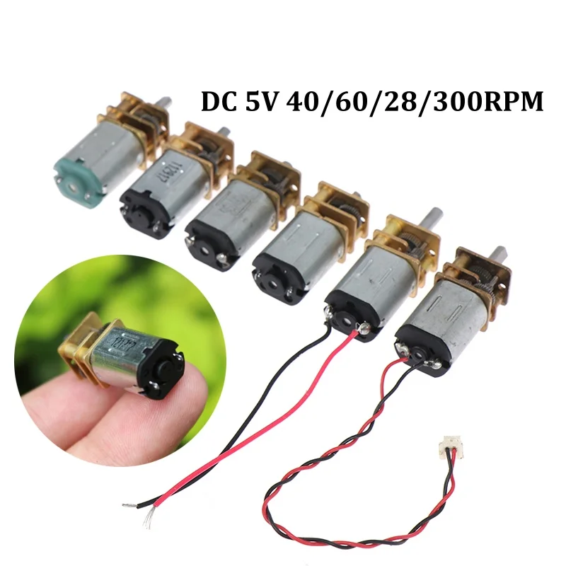 DC 5V Mini N20 Ganzmetall-Zahnrad getriebe motor 40/60/28/300 U/min – Bild 2