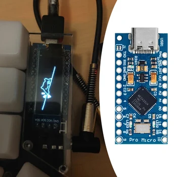 1-10x MICRO/TYPE-C USB Pro Micro für Arduino ATmega32U4 5V/16MHz Modul mit 2-reihigem Pin-Header für Leonardo