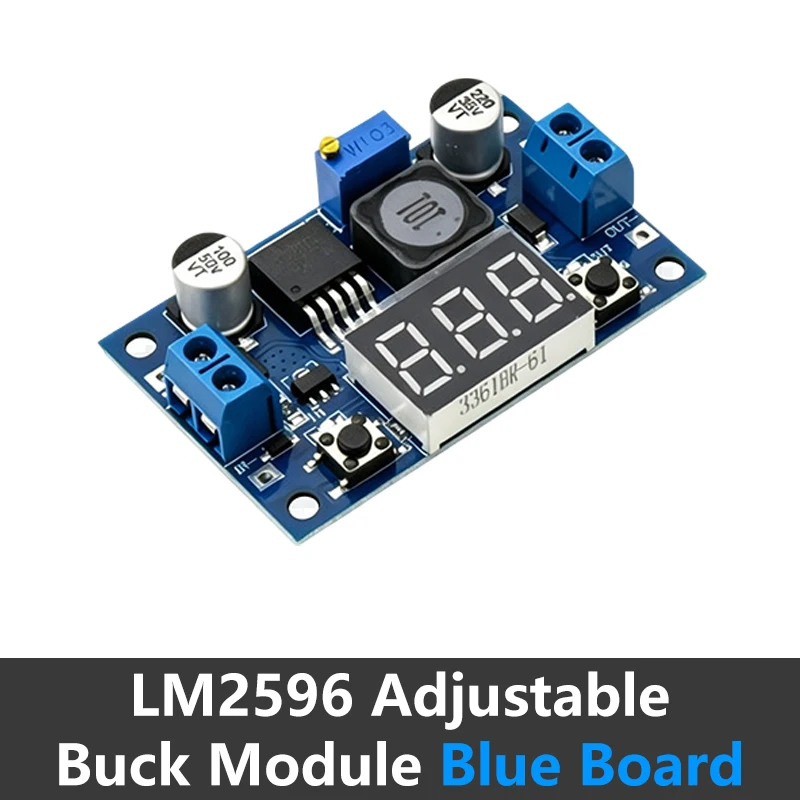 LM2596 LM2596S Digitales Voltmeter Einstellbares DC-DC Buck Step-Down-Stromversorgungsmodul Breiter