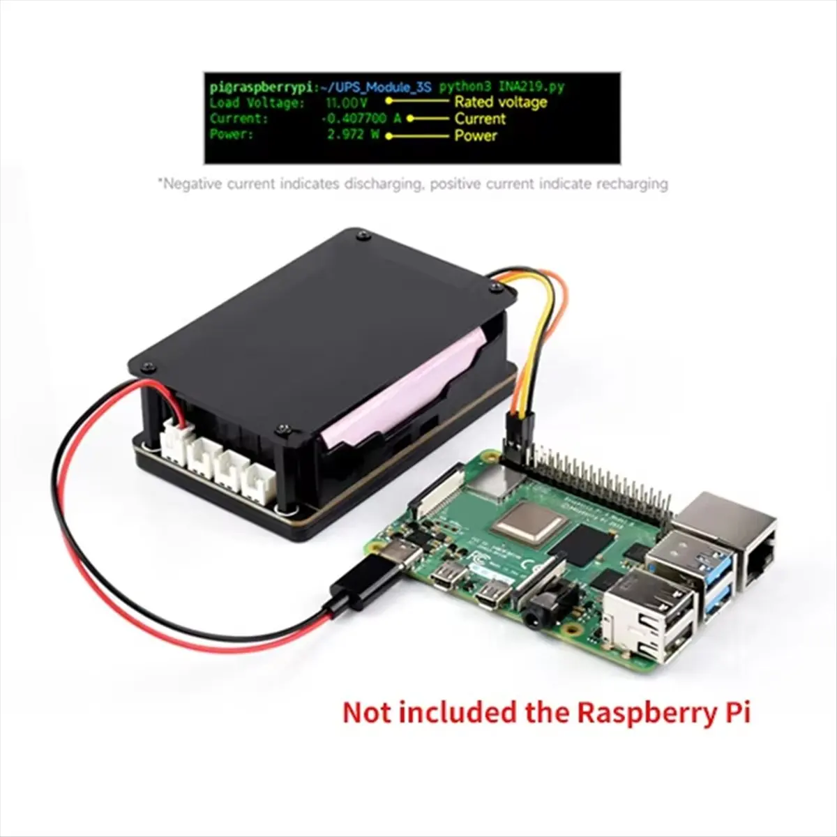 Persevering - Für Raspberry Pi 5 USV HAT, unterstützt 18650 – Bild 6