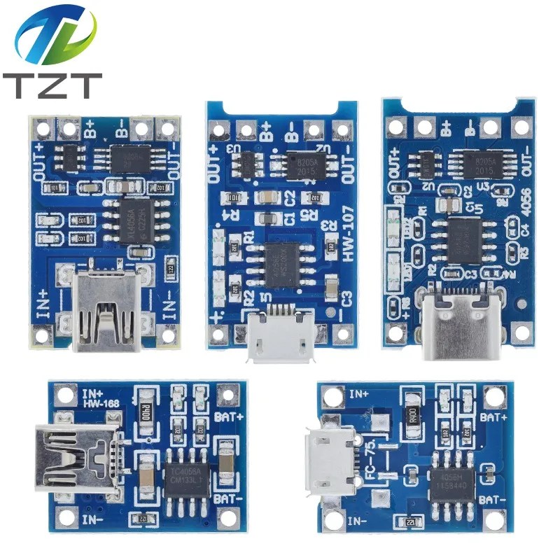 TZT 1/10 Stück Micro USB 5 V 1A 18650 TP4056 – Bild 4