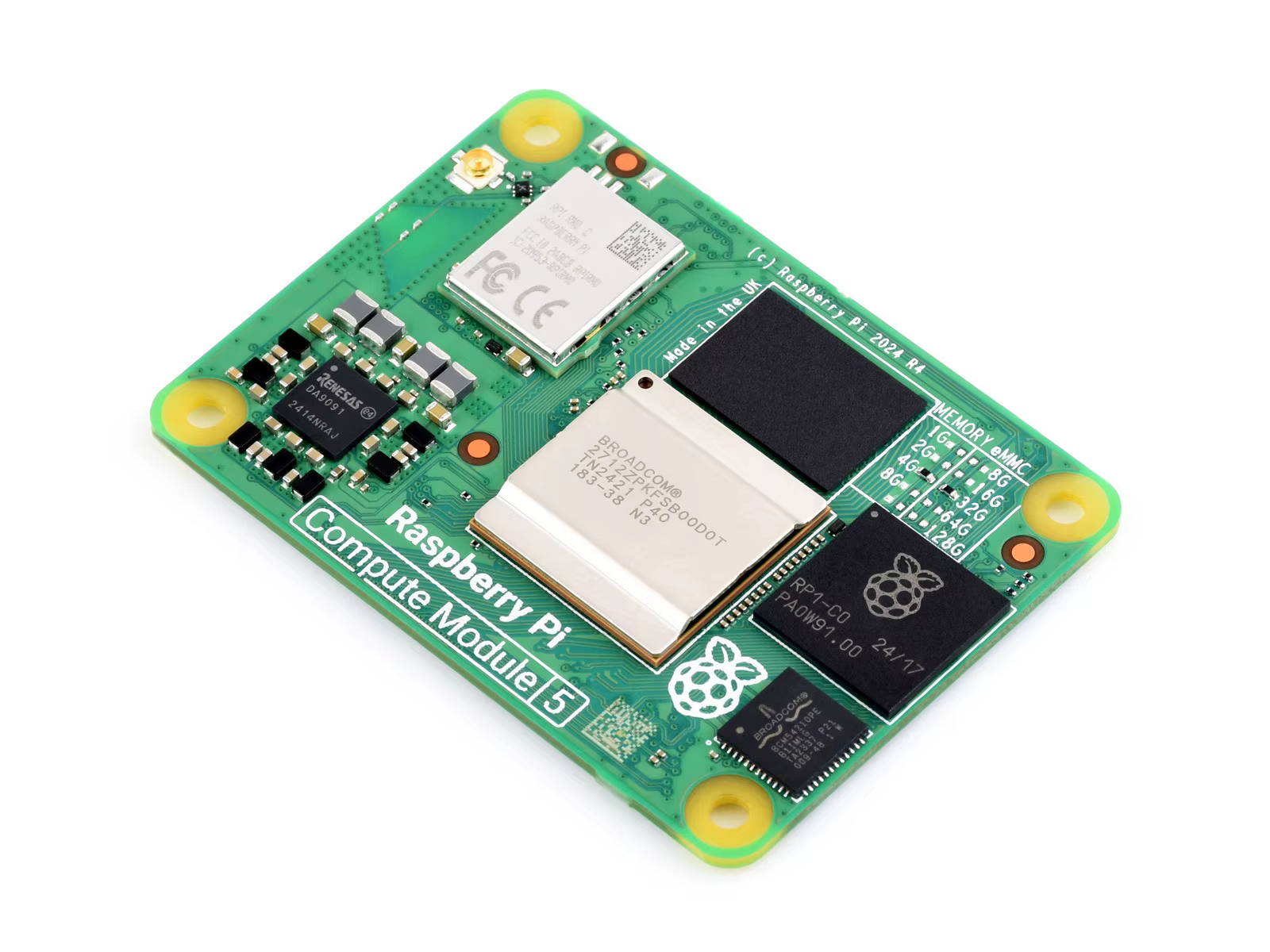 Raspberry Pi Compute Module 5. Hohe Geschwindigkeit, großer RAM, geringer Stromverbrauch, Optionen für RAM