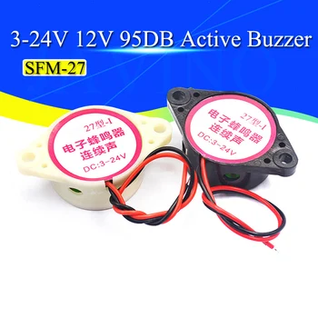SFM-27 3-24V 12V 95DB Aktiver Summer Hochdezibel Elektronischer Summer Piepton-Alarm Intermittierend