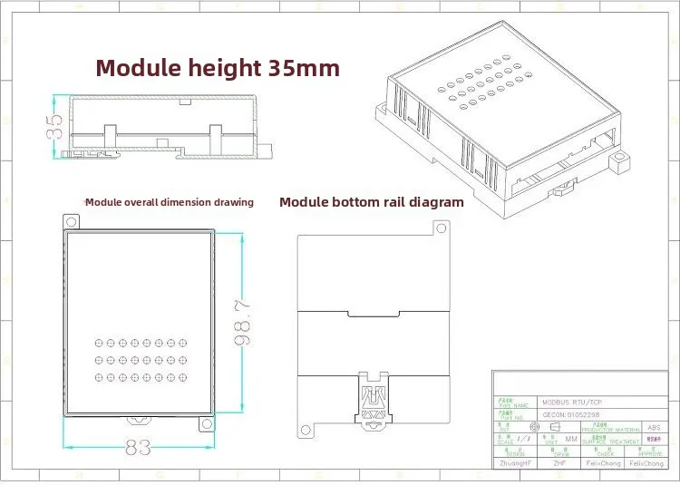 16-Kanal-Digitaleingangsmodul RS-485 Modbus RTU - Isoliert – Bild 6