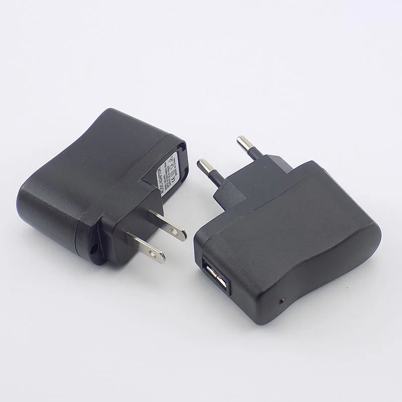 USB-Ladegerät, 5 V, 0,5 A, Micro-Wand-AC zu DC-Aufladung, EU/US-Universal-Netzteil, 100 V-240 V Ausgang