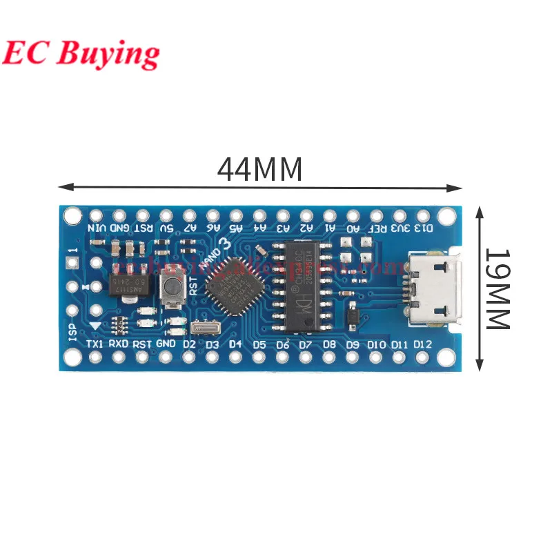 Nano V3.0 Mini Typ-C Micro USB ATmega168P ATmega328P MCU Core – Bild 6