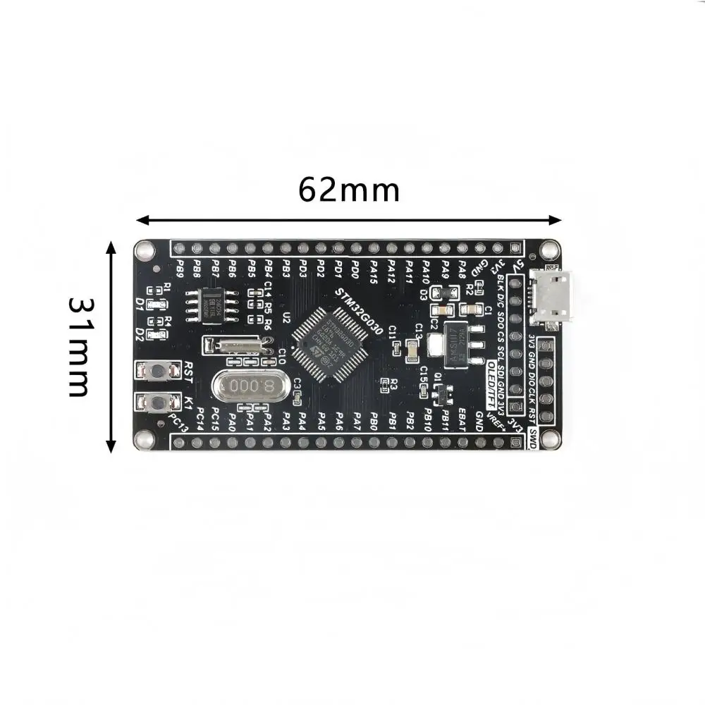 STM32G030C8T6 (Mini-Version) Entwicklungsplatine Systemplatine – Bild 2