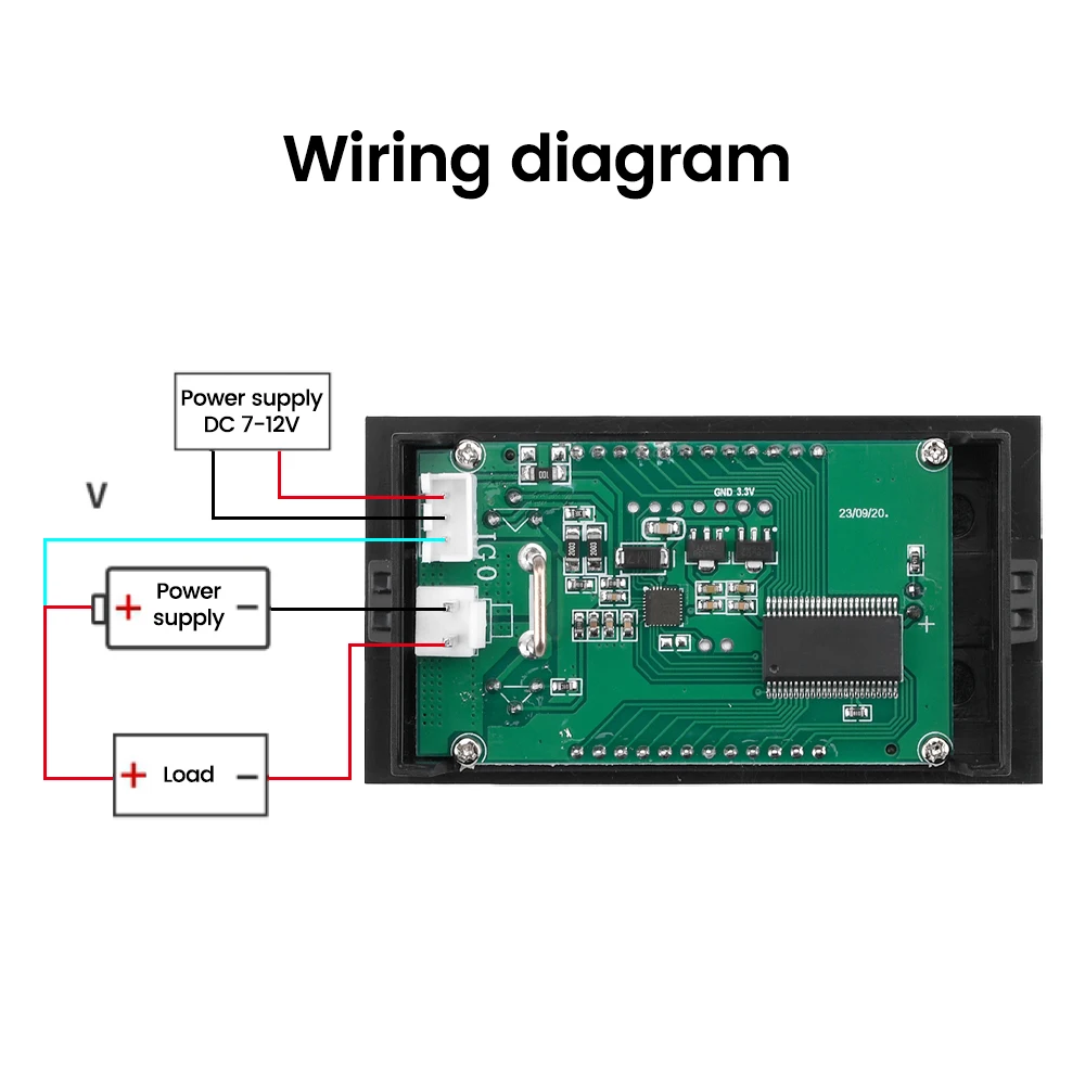 DC 0-500V 10a Digital multimeter Hochpräzises LCD dreistelliges – Bild 5