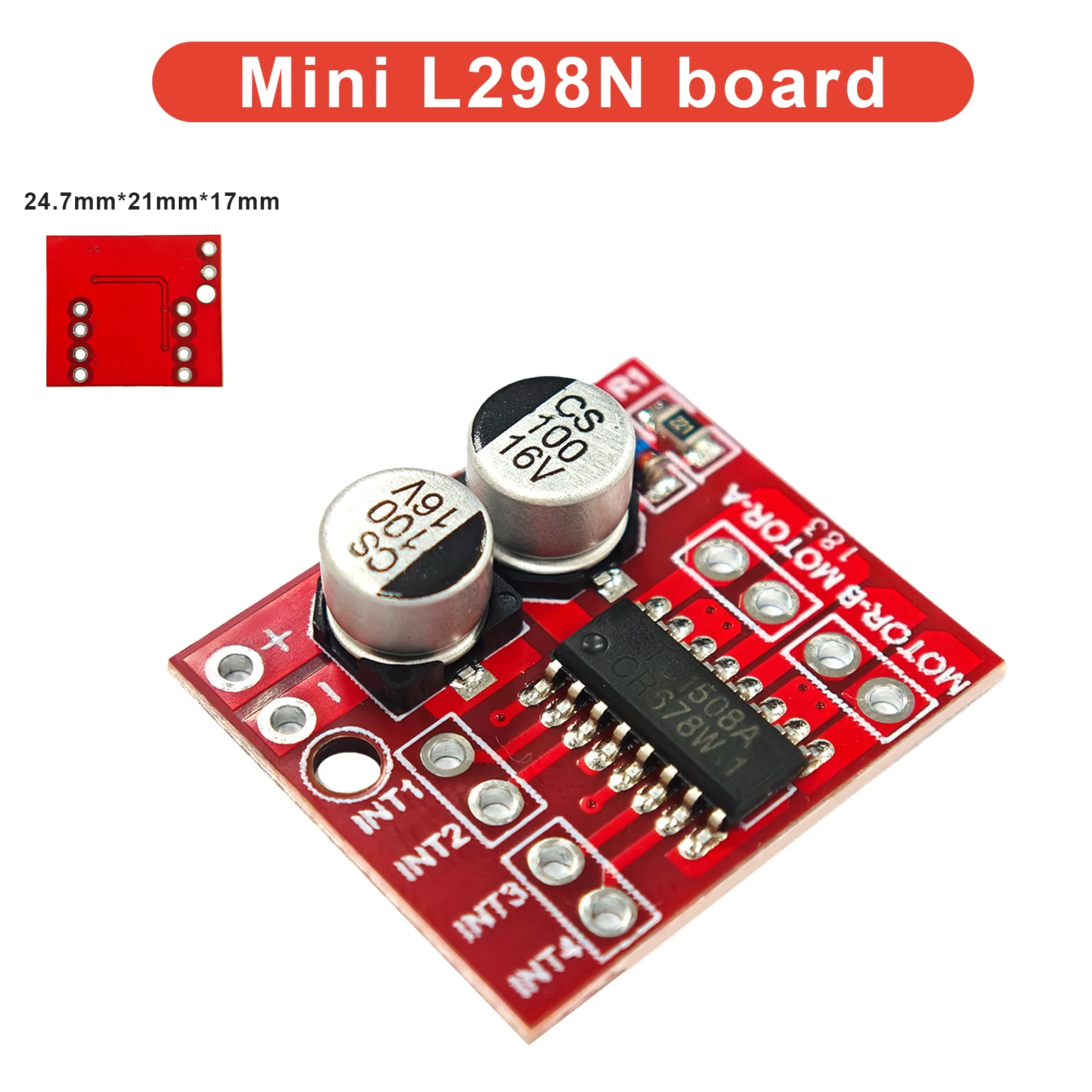 L298N DC-Motortreiber-Modul, Dual H-Brücke Schrittmotor-Controller für Arduino Smart Car Roboter