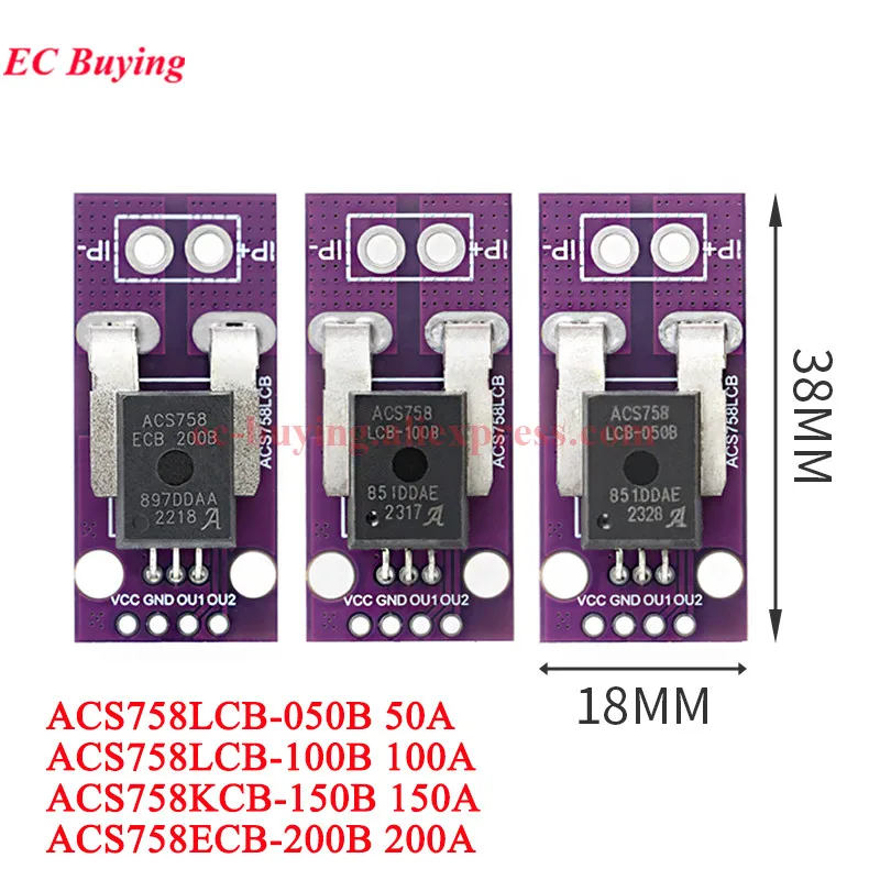 ACS712 ACS758 Hall Strom Sensor Modul Detektor 5A 20A 30A (10 Stück) – Bild 5
