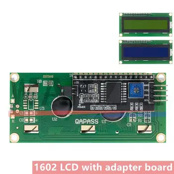LCD1602 1602 LCD Modul Blau/Gelb Grün Bildschirm 16x2 Zeichen LCD Display PCF8574T PCF8574 IIC I2C Interface