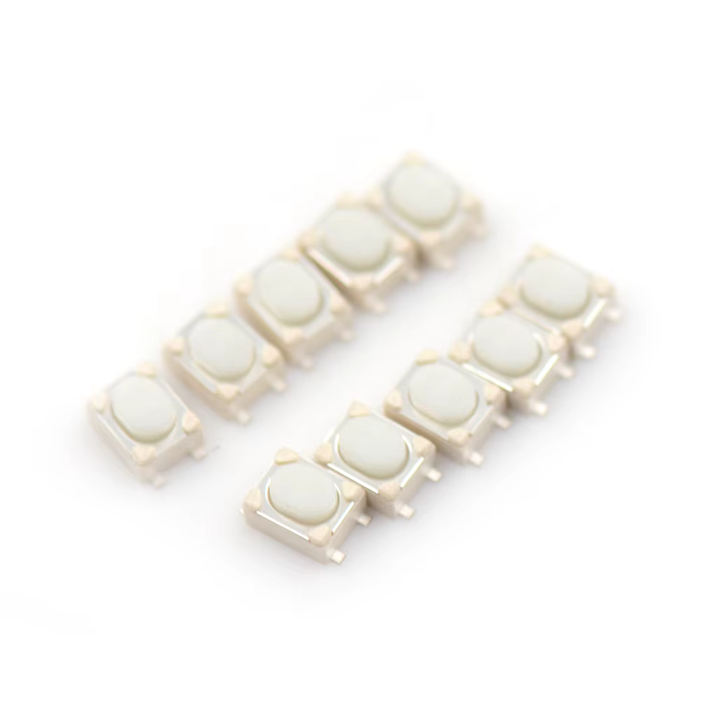Micro Button Tact Switch SMD 4Pin 3X4X2,5 MM Weiß Tactile (50 Stück) – Bild 5