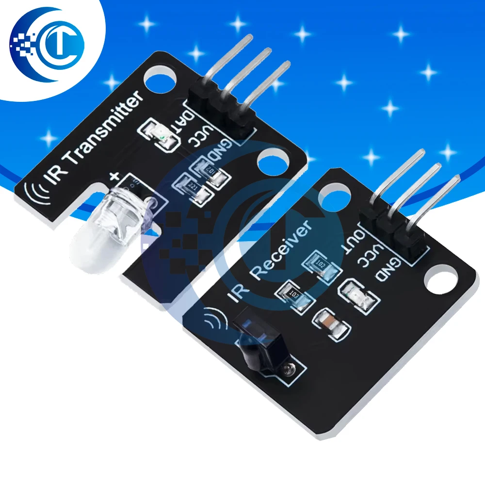 38-kHz-IR-Sender/Empfänger-Sensor-Kit: Kompatibel für Arduino und Raspberry Pi