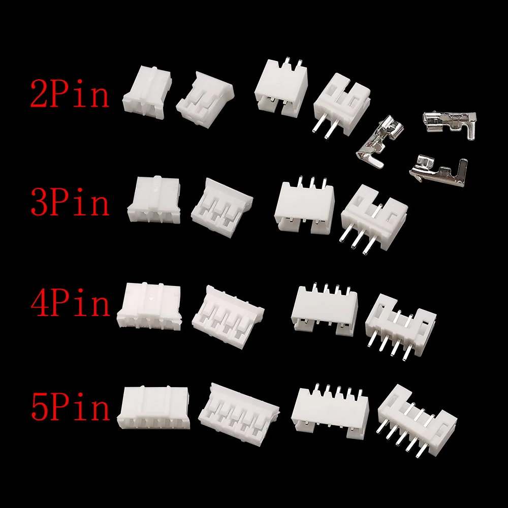 JST PH 2,0 Stecker 2,0mm Pitch 2/3/4/5 Pin Männlich (230 Stück) – Bild 2
