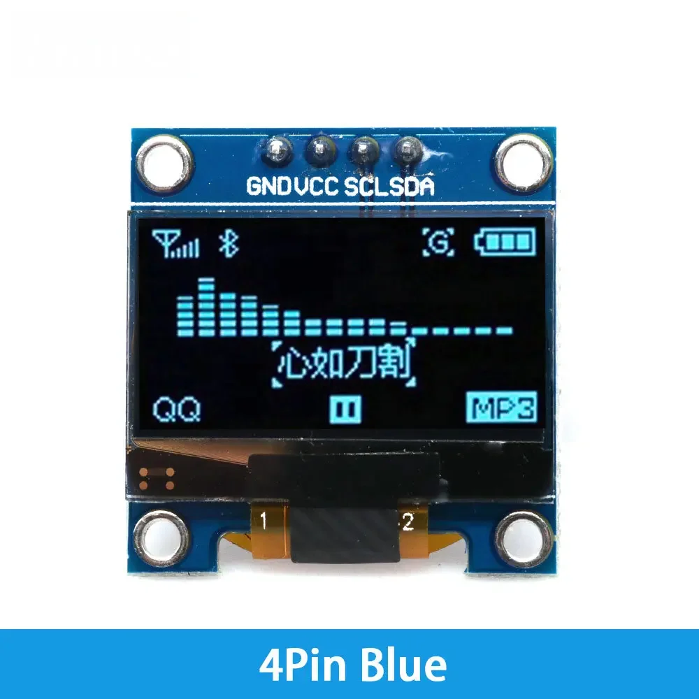 SSD1306 0,96-Zoll-OLED-Bildschirmmodul - Dual-Interface I2C/SPI 128 x 64 Auflösung für Arduino/Raspberry Pi