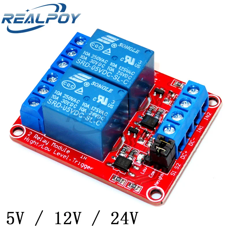 1 2 4 6 8 Kanal Weg 5V 12V 24V Relais Modul Board Shield – Bild 3