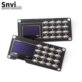 12864-Bildschirm 0,96-Zoll-OLED-Anzeigemodul mit Matrix-Tastatur und 1,3-Zoll-LCD-Bildschirm IIC