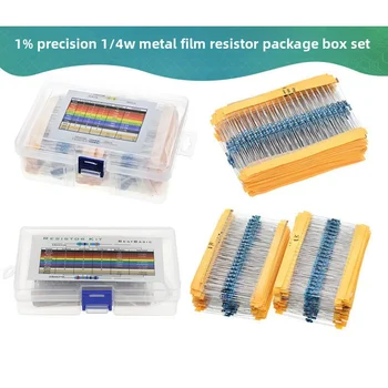 Verpackt 600 Stück, 30 Typen, je 20 Stück, 1 % Präzisions-Metallschichtwiderstände 1/4 W