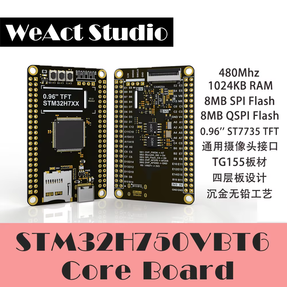 STM32H7 Core Board STM32H750VBT6 Entwicklungsboard Mindestsystemplatine STM32H750