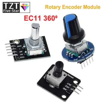 360-Grad-Drehgebermodul, Drehpotentiometer, analoges Drehknopfmodul für Arduino KY-040 RV09 Drehgeber EC11