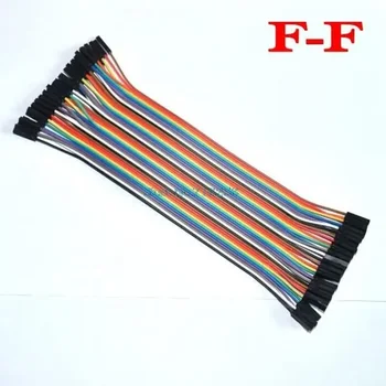 1 einheit = 40 stücke in Reihe Dupont Kabel 21,5 cm 2,54mm 1pin 1p-1p Buchse auf fememelale Jumper Draht