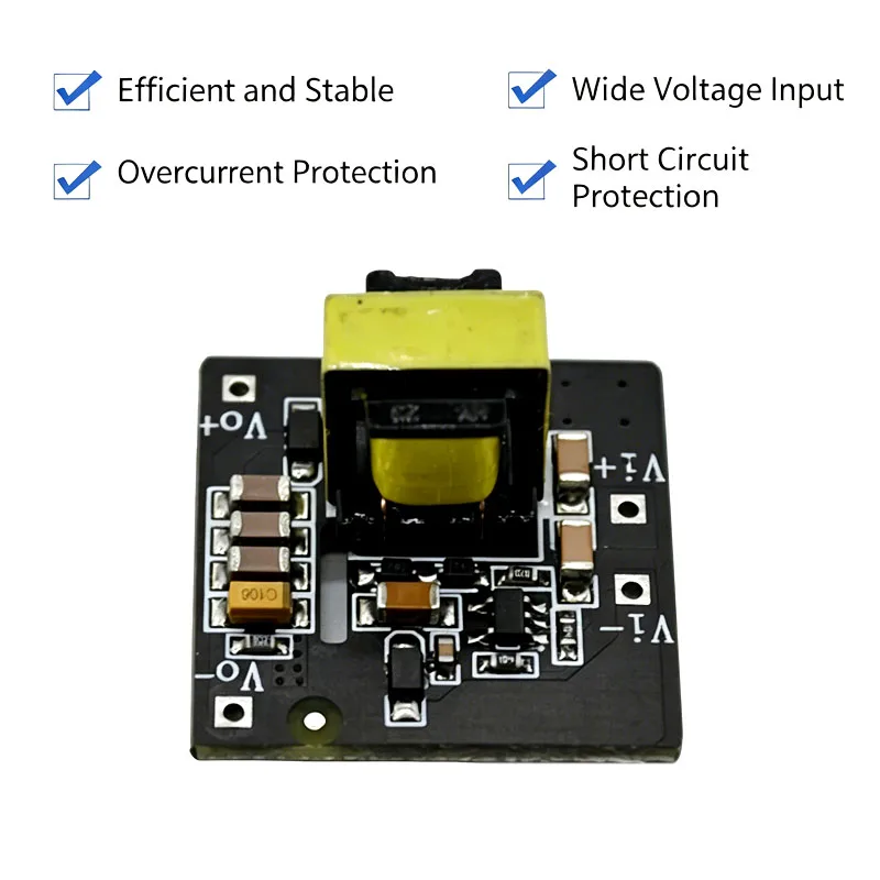 DC-DC Isoliertes Stromversorgungsmodul 5-36V Eingang zu 5V / 12V / 24V Ausgang 5W Buck-Boost-Wandler