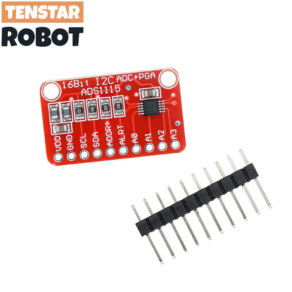 TENSTAR 2 Stück ADS1115 Modul Red Board 16 Bit I2C ADC 4 Kanal mit Pro – Bild 3